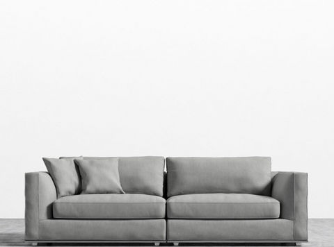 Milo Modern Symmetrical Modular Sofa with Loose Cushions