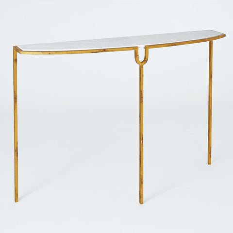 Global Views Timeless Minimalist Curve Modern Entryway Console