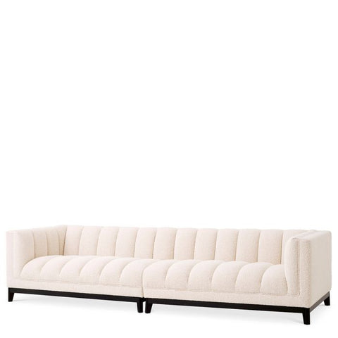 Ditmar Contemporary Boucle Tuxedo Sofa