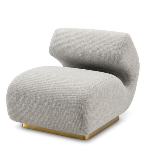 Timeless Minimalist Modern Armless Club Lounge Chair