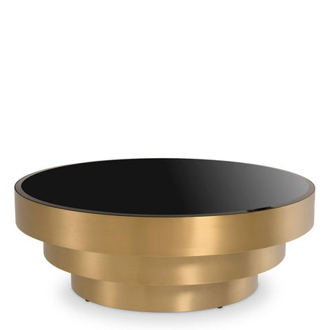 Eichholtz Timeless Minimalist Curved Drum Coffee Table