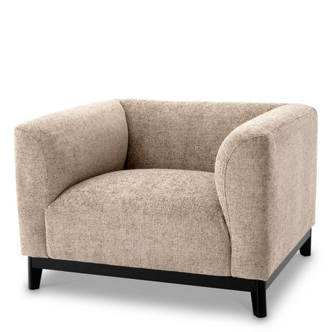 Timeless Minimalist Armless Club Lounge Chair Modern Upholstered