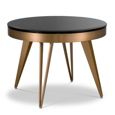 Eichholtz Space Saving Modern Beveled Round Center Table