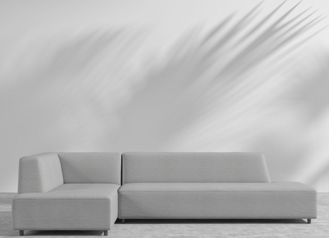 Modern Modular Sectional Sofa with Cushioned Seats Outdoor Furniture