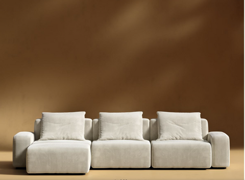 Kaye Contemporary Modular Sectional Sofa with Armrests