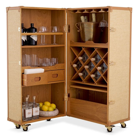 Martini Contemporary Bronze Wine Cabinet