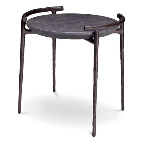 Eichholtz Space Saving Modern Round Marble Center Table