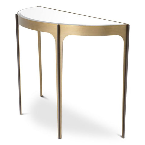 Eichholtz Timeless Minimalist Mid Century Semi-Circle Console