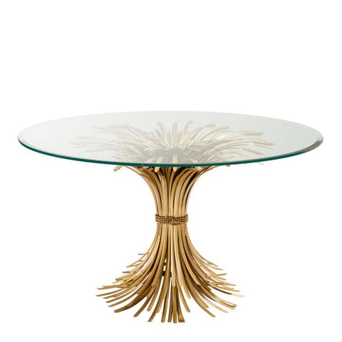 Artful Traditionalist Art Deco Curved Glass Accent Table