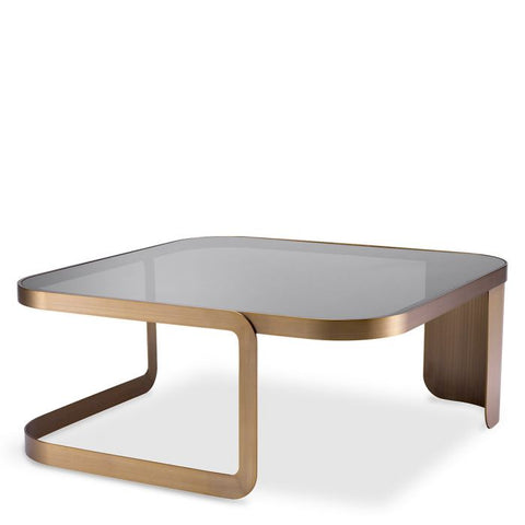 Eichholtz Timeless Minimalist Curved Modern Coffee Table