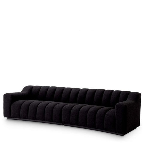 Kelly Modern Curved Standard Sofa with Armrests