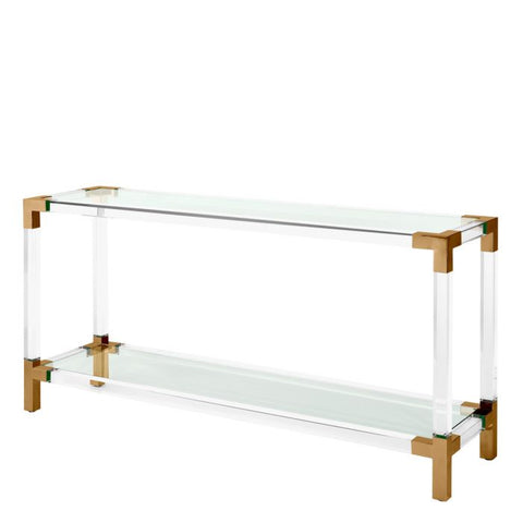 Eichholtz Timeless Minimalist Contemporary Glass Console