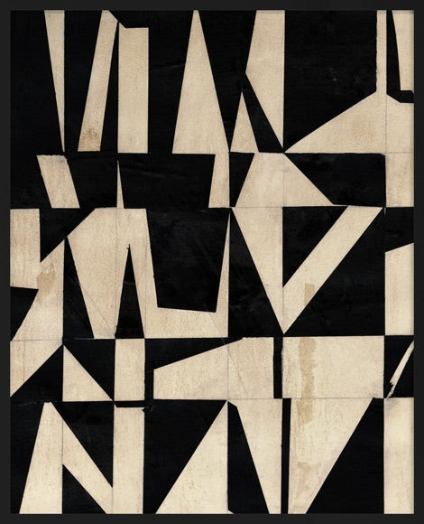 Modern Abstract Framed Rectangle Print Wall Art