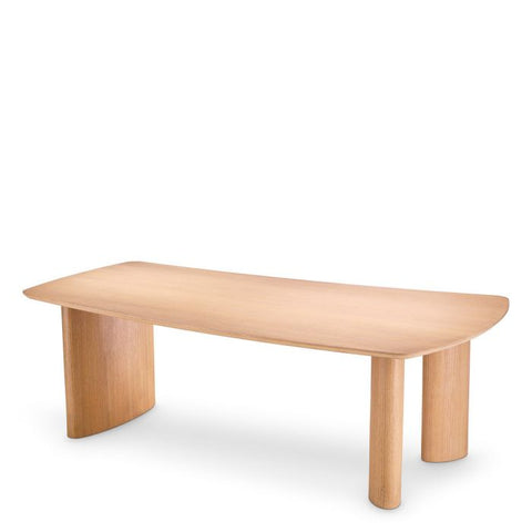 Eichholtz Timeless Minimalist Modern Curved Dining Table