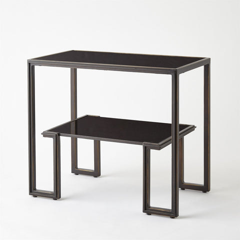 Timeless Minimalist Modern Bronze Center Accent Table