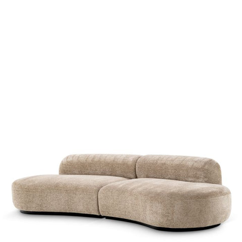 Björn Asymmetrical Curved Modular Sofa in Contemporary Style