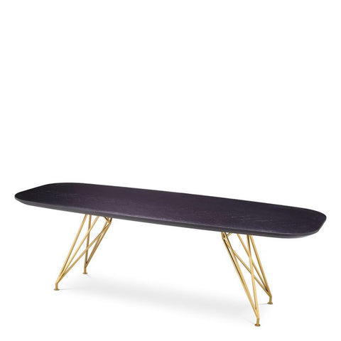 Eichholtz Timeless Minimalist Curved Dining Table