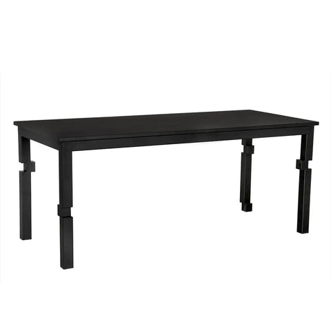 Noir Tetris Timeless Minimalist Modern Rectangle Dining Table