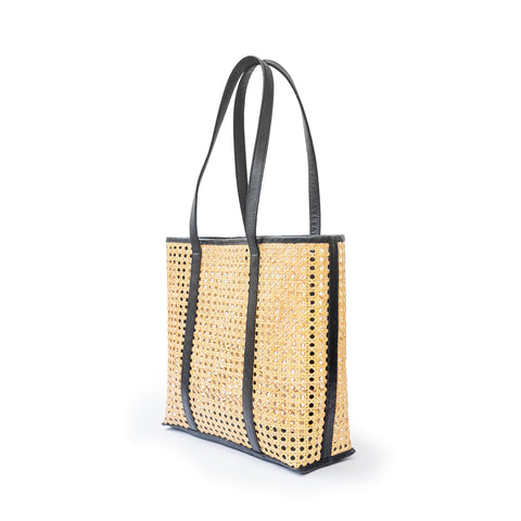 Handmade Geometric Open Top Tote