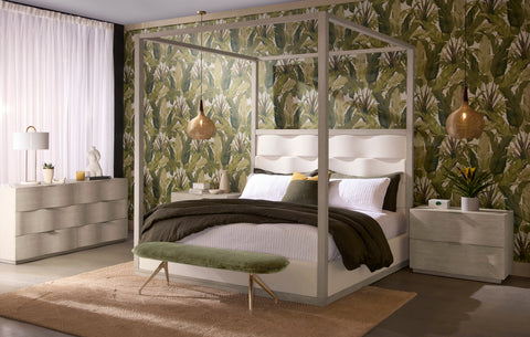 Sunpan Hoyos Contemporary Minimalist Plinth Nightstand