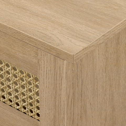 Modern Coastal Geometric Media Storage with Floating Design