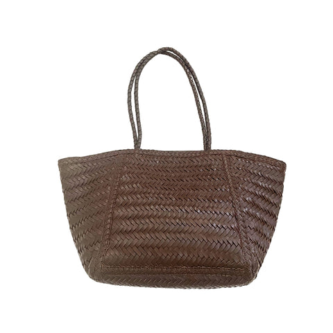 Casual Geometric Handwoven Braided Tote
