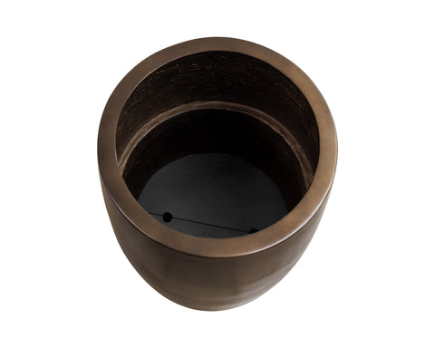 Decorating Essentials Contemporary Antique Round Planter