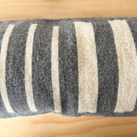 Artful Traditionalist Organic Handwoven Wool Lumbar Pillow