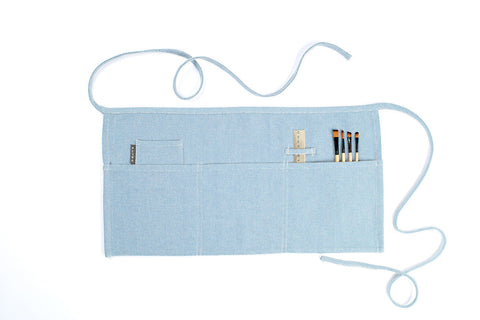 Waist Adjustable Stripe Apron with Deep Pockets