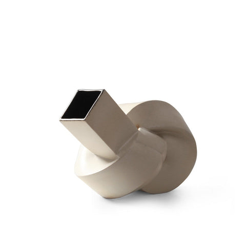 Decorating Essentials Modern Sculpture Vase in Matte Ceramic