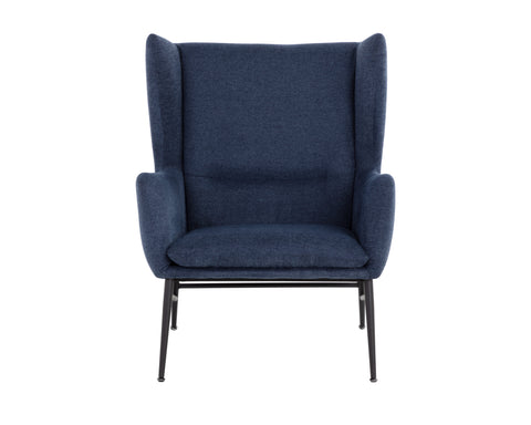 Timeless Minimalist Wingback Upholstered Lounge Chair
