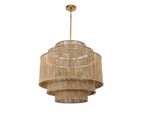 Alyssa Bohemian Tiered Drum Chandelier Ceiling Light