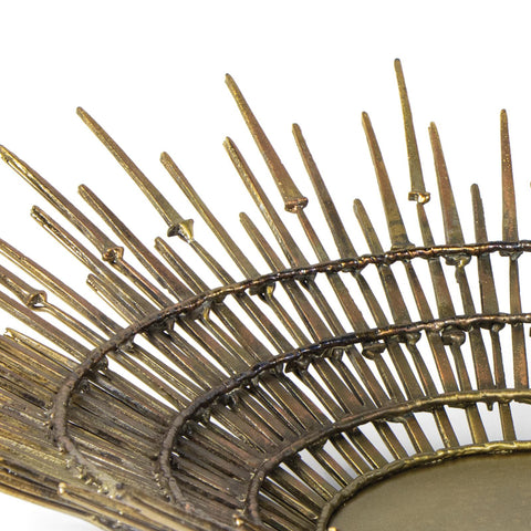 Decorating Essentials Art Deco Asymmetrical Distressed Decorative Bowl