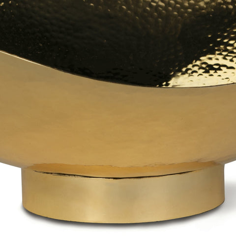 Decorating Essentials Handcrafted Hammered Asymmetrical Decorative Bowl