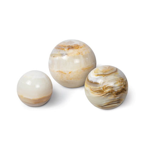 Decorating Essentials Organic Hand Polished Stone Decorative Sphere