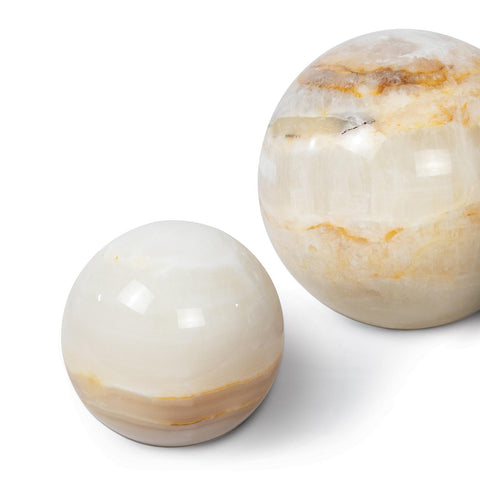 Decorating Essentials Organic Hand Polished Stone Decorative Sphere