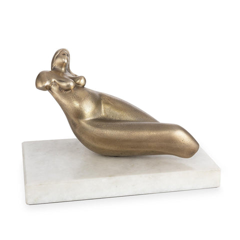 Decorating Essentials Modern Asymmetrical Brass Sculpture