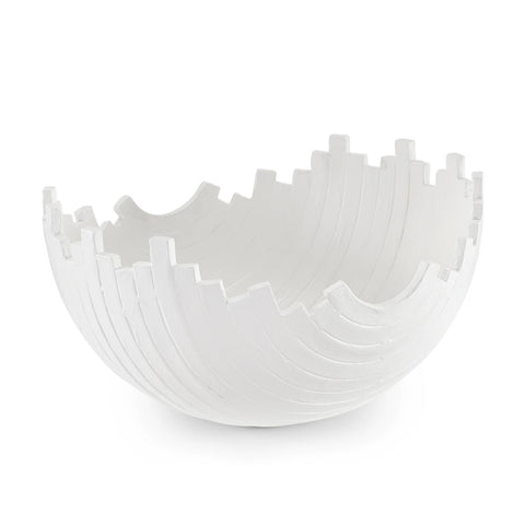 Decorating Essentials Modern Asymmetrical Carved Bowl Vase
