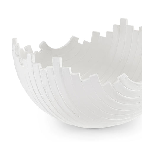 Decorating Essentials Modern Asymmetrical Carved Bowl Vase