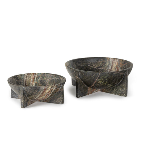 Decorating Essentials Abstract Marble Bowl Vase in Modern Style