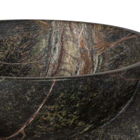 Decorating Essentials Abstract Marble Bowl Vase in Modern Style