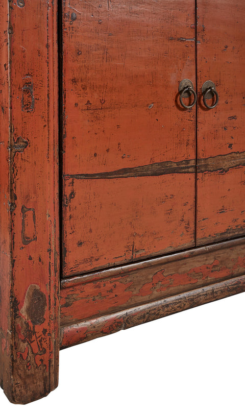 One-of-a-kind Distressed Asian Sideboard Cabinet