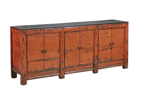 One-of-a-kind Distressed Asian Sideboard Cabinet