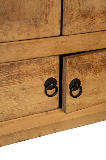 Ellicott Rustic Distressed Armoire Wardrobe