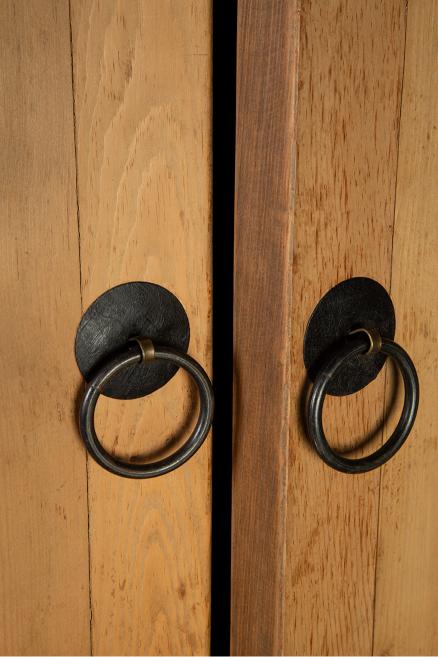 Ellicott Rustic Distressed Armoire Wardrobe