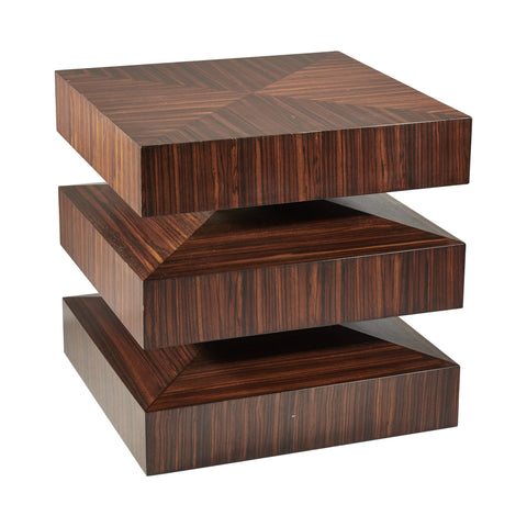 Global Views Timeless Minimalist Modern Geometric Drum End Table - 23.5 W