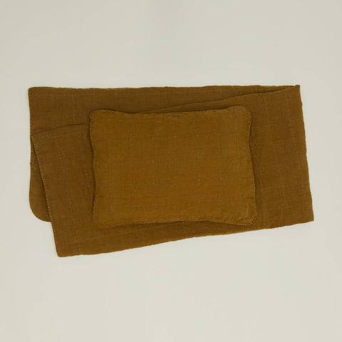 SIMPLE LINEN QUILT - BRONZE