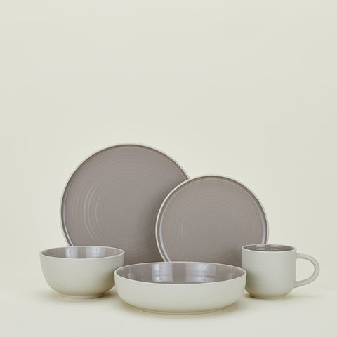 ESSENTIAL LARGE BOWL - SET OF 4, LIGHT GREY
