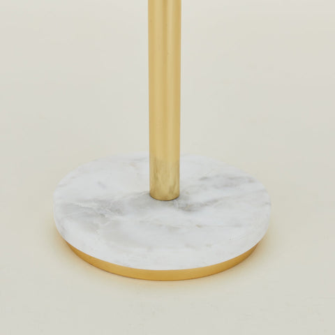 SIMPLE MARBLE + BRASS PAPER TOWEL HOLDER