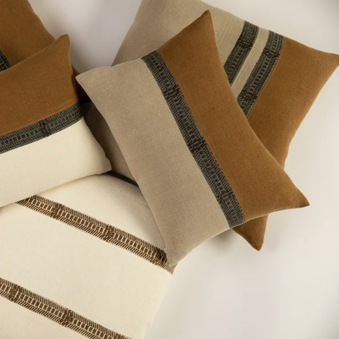 Filling Spaces Classic Contemporary Accent Square Linen Throw Pillow - 22 x 22 - 24 x 24 - 14 x 20 - 26X 26 - 28 x 28 - 30 x 30 - 14 x 40 - 18 x 40